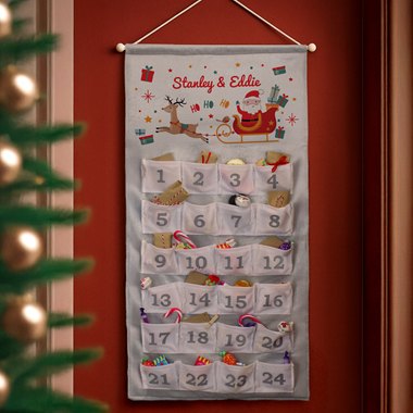 Personalised Santa Sleigh Advent Calendar