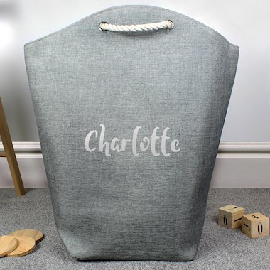 Personalised Silver Name Storage Bag