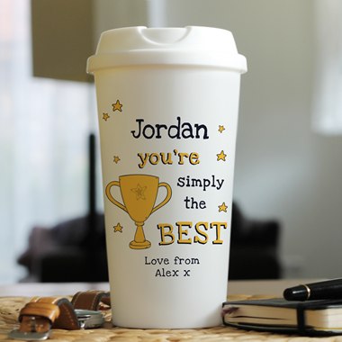 Personalised Simply The Best Travel Mug