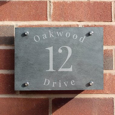 Personalised Slate House Sign