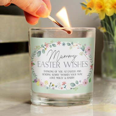 Personalised Springtime Scented Jar Candle