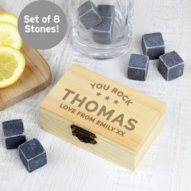 Personalised Stars Free Text Cooling Stones