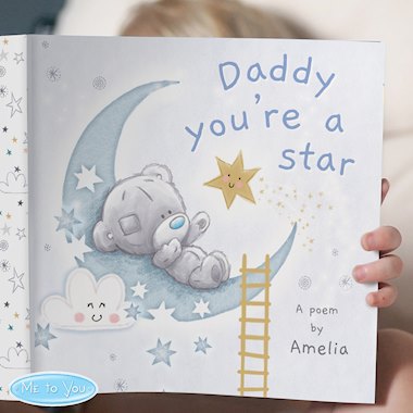 Personalised Tiny Tatty Teddy Daddy Youre A Star Poem Book