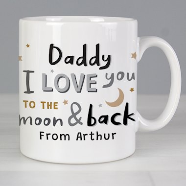 Personalised To the Moon and Back Mug