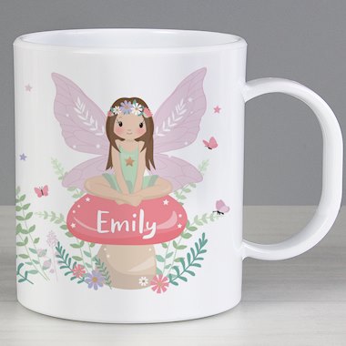 Personalised Toadstool Fairy Plastic Mug