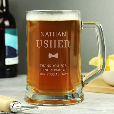 Personalised Usher Pint Stern Tankard