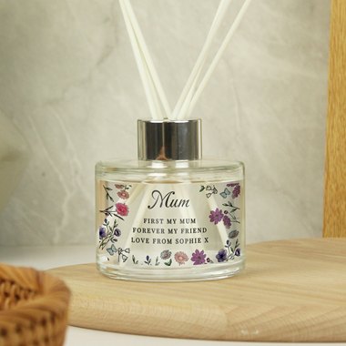 Personalised Wild Flowers Reed Diffuser