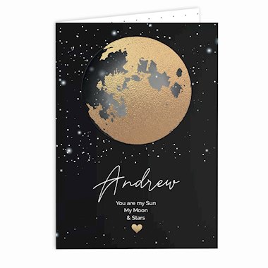 Personalised You Are My Sun My Moon Card