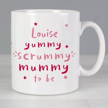 Personalised Yummy Scrummy Mummy To Be Mug