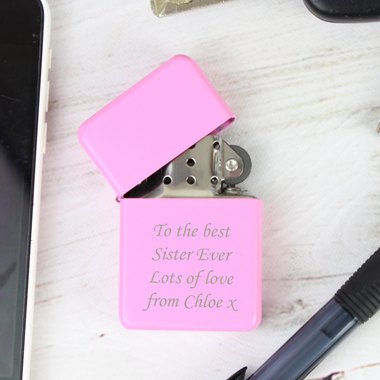 Personalised Pink Lighter