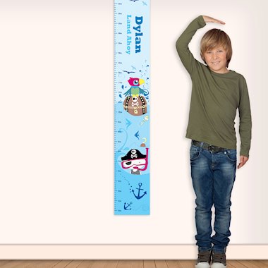 Personalised Pirate Height Chart