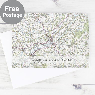 Personalised Present Day Map Card