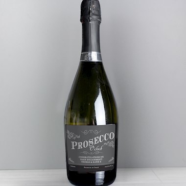 Personalised Prosecco OClock Bottle of Prosecco