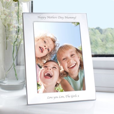 Personalised Silver 5x7 Portrait Photo Frame