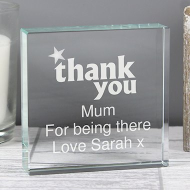 Personalised Thank you Crystal Token