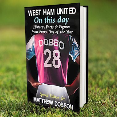 Personalised West Ham On This Day Book