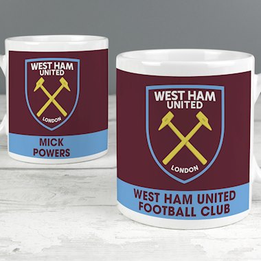 Personalised West Ham United FC Bold Crest Mug