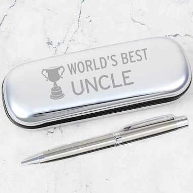 Worlds Best Uncle Pen & Box